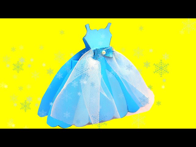 Queen Elsa Frozen Party Dress Favor Box || Crafts for kids || HappyToyzCollector #shorts