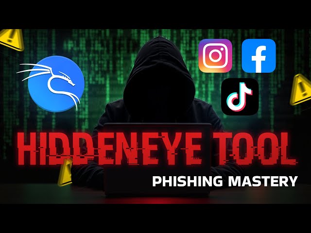 How to Use HiddenEye in Kali Linux 🔥 | Phishing Tool Explained! (Only for Educational Purpose)