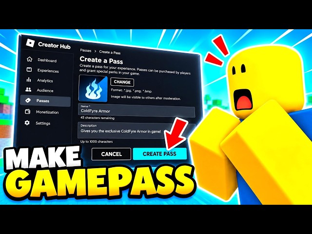 How To Make A Gamepass In Roblox Creator Hub On PC - Full Guide