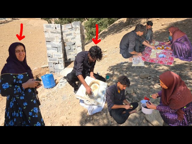 Maryam Reunites with the DINDA Family | Mehdi Finishes the Bathroom & Azam HelpsCook a DeliciousMeal