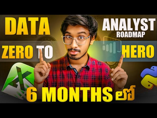 How To Become DATA ANALYST In 2026🔥|| Detailed Roadmap, Resources and Projects in Telugu