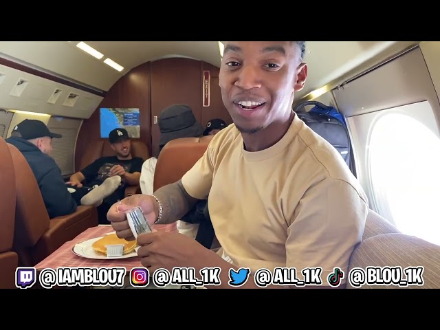 FIRST TIME FLYING ON A PRIVATE JET !!! FT ADIN , RICE,  MIKE , BANKS
