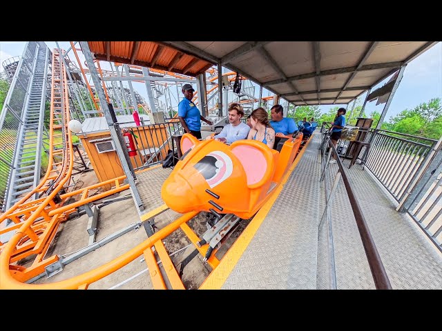 "Cheddar Chase" Roller Coaster POV - Alabama Adventure