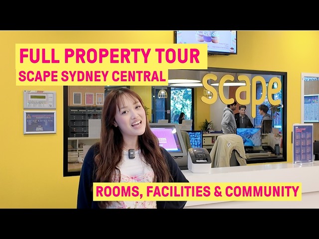 Scape Sydney Central Tour: Walk to USYD & UTS, Rooms From A$499/wk