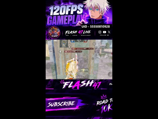 FLASH 47 LIVE • REDDY TO GULLY WARS • OPPOK13TURBOPROLIVE 120fpslive Fastest Android Player 🔥