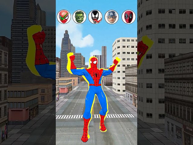 Spider-Man, Hulk, and Deadpool—showcasing top-tier parkour skills. Who has the most precise jumps?