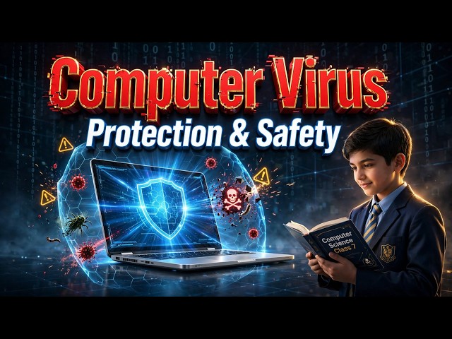 Computer Virus: Threats, Malware & Protection Explained #7thstd #computerscience