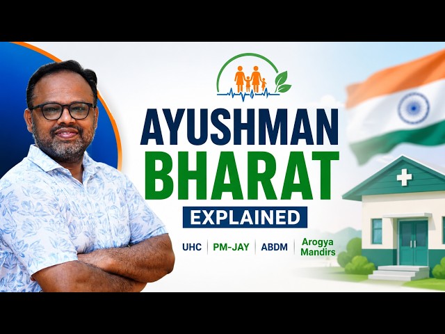 #325 🏥 Ayushman Bharat Explained 🇮🇳 | Universal Health Coverage (UHC), PM-JAY, ABDM & Arogya Mandirs