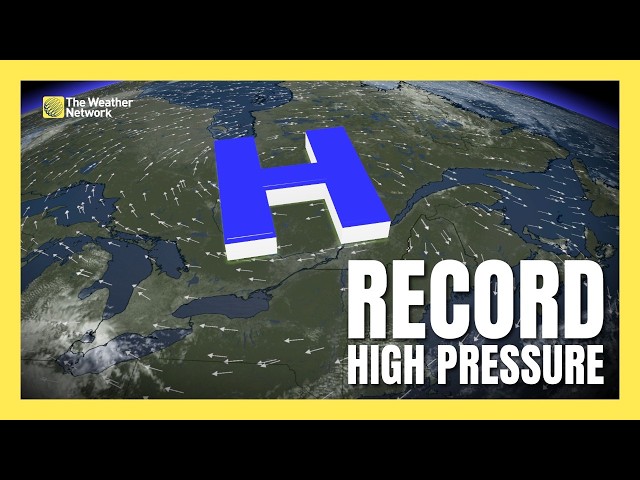 Record-breaking high pressure grips eastern Canada | #forecast
