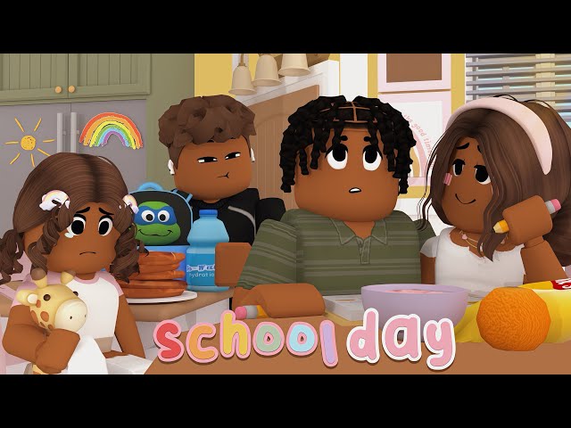 🌈 Big Family SCHOOL DAY Routine Bloxburg *FIELD TRIP, PRACTICE & WORK* Roleplay | Roblox
