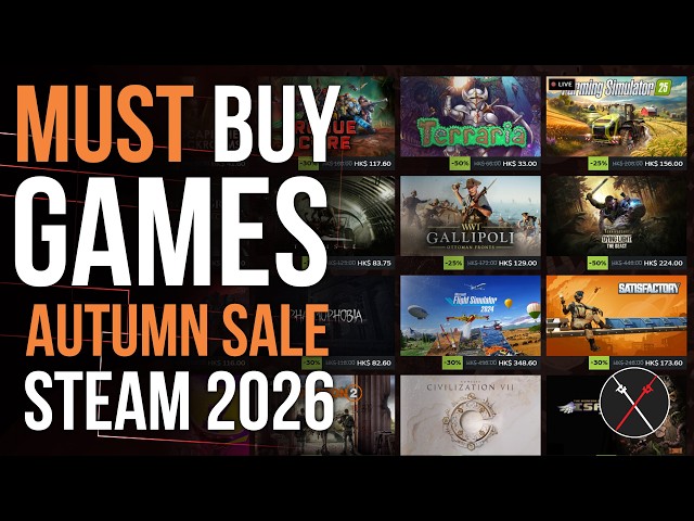Steam Autumn Sale 2026 - Which GAMES and RPGs Are the BEST To Buy NOW!!