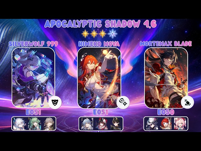 NEW Apocalyptic Shadow | SilverWolf 999, Himeko Nova & Mortenax Blade FUA | Honkai: Star Rail  4.6