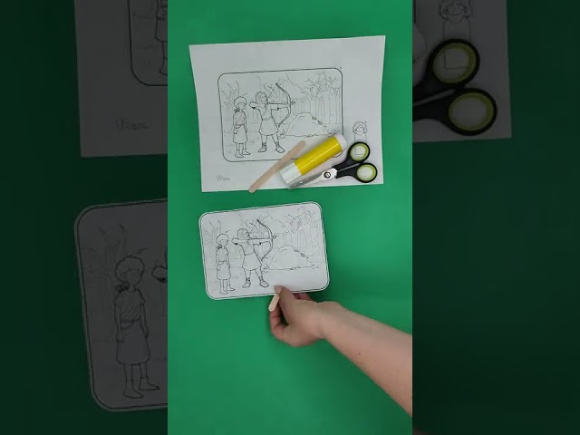 David and Jonathan Use Arrows for Secret Message - Paper Craft