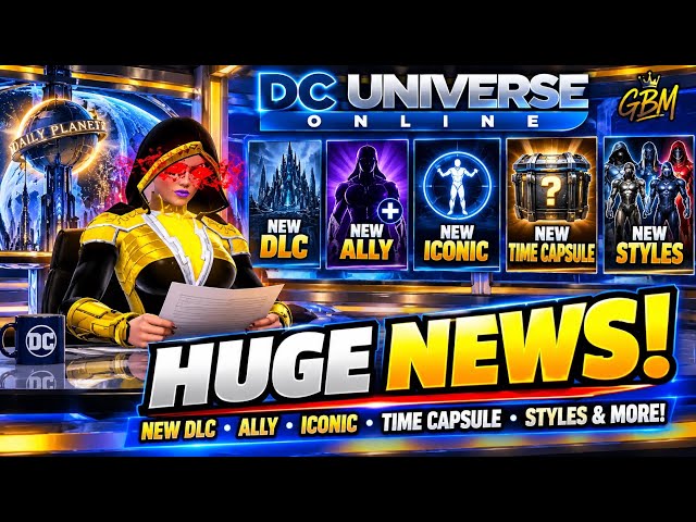 DCUO | Dev Stream Recap - NEW DLC, Ally, Iconic, Time Capsule & More!