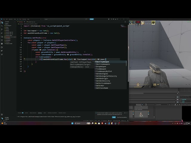 [CS2] cs_script Javascript Tutorial Series | Double Jump using WasInputJustPressed #15