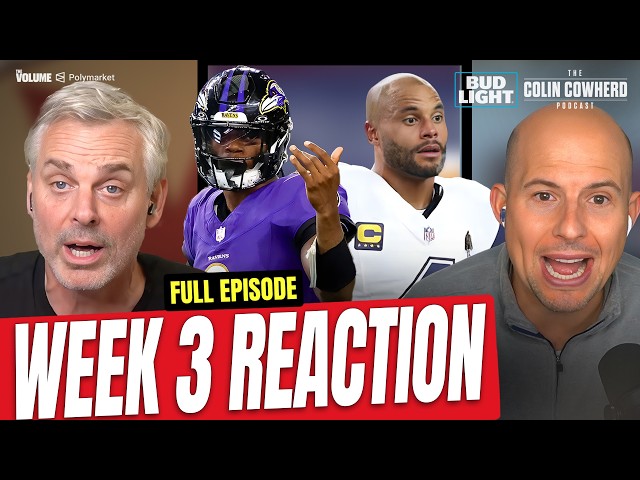 Reaction to Cowboys-Ravens, Chargers-Bills, Bengals-Steelers, Raiders-Saints | Colin Cowherd NFL