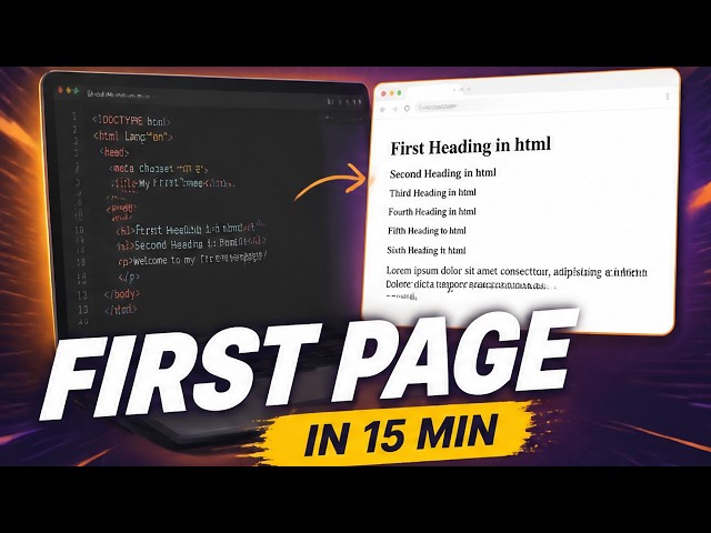 What is HTML Really? Build Your First Page in 15 Minutes