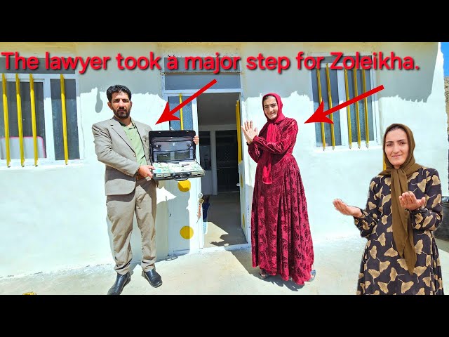 The lawyer collected the first installment of Zoleikha’s *mehrieh* (dower) from her ex-husband!