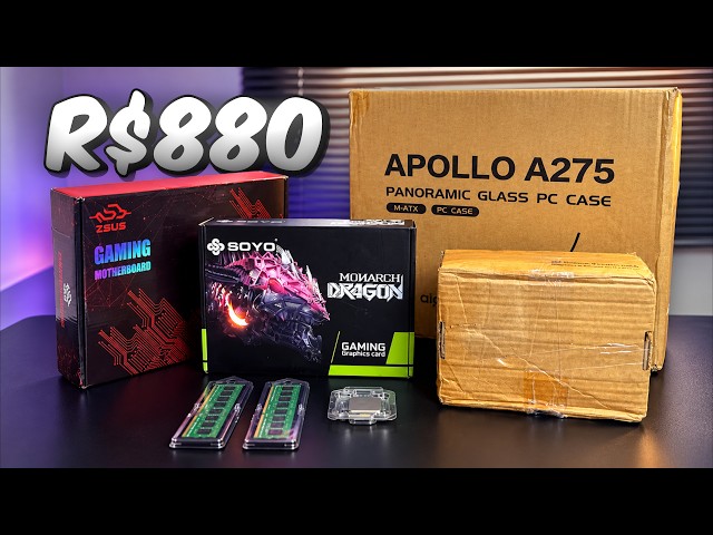 I BUILT A GAMING PC FOR 880 REAIS AND IT RUNS GAMES!