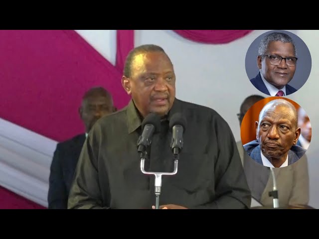 UHURU KENYATTA FLAMING SPEECH IN KIRINYAGA AFTER RUTO ATTACKED HIM ON SABOTAGING DANGOTE REFINERY