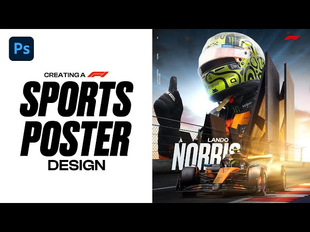 Creating a F1 Sports Poster | Photoshop Tutorial - Let's Create EP9
