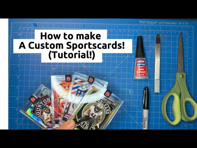 How to Create a Custom Sportscard!(Tutorial!)  | Complete walkthrough!