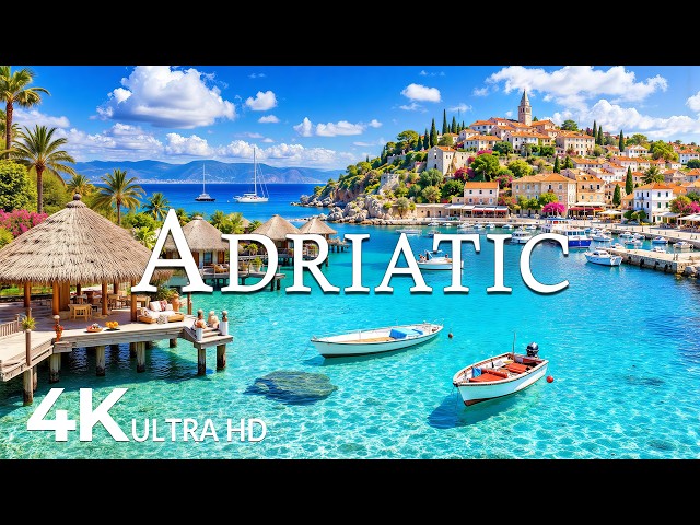FLYING OVER ADRIATIC (4K UHD) – Soothing Music Along With Beautiful Nature Video - 4K Video UHD #5