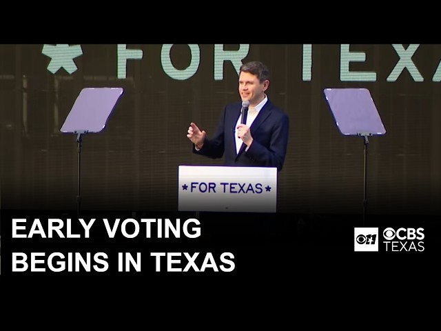 Early voting kicks off in Texas as Senate candidates begin final stretch of campaigning