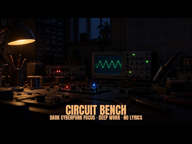 Circuit Bench | Dark Cyberpunk Focus Music | Deep Work Beats