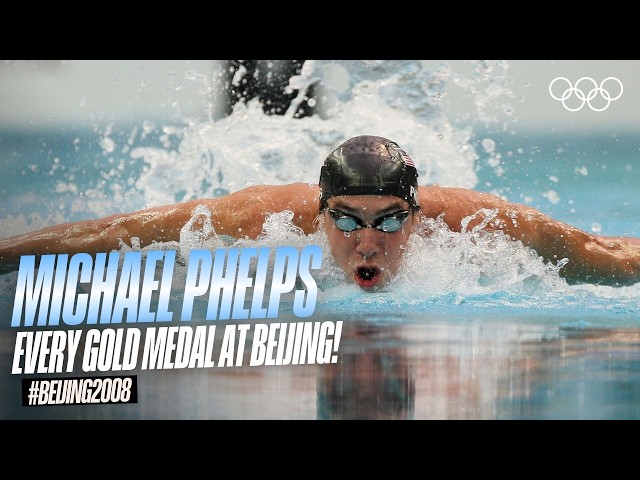🇺🇸 EVERY Michael Phelps Gold Medal at Beijing 2008 🥇🥇🥇🥇🥇🥇🥇🥇| #Beijing2008