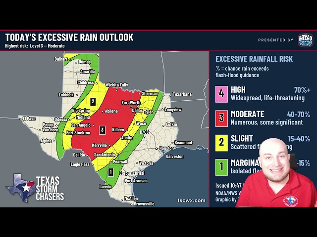 Storms Move East Tonight. Here's Where Flooding Is Most Likely