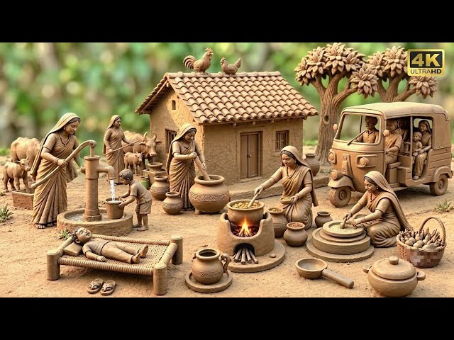 12 Cute Miniature Kitchen Set Diy at Home 🏡 How to Make Most Build Popular Kitchen set Mitti bartan 