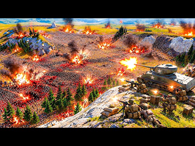 Mountain Pass Defence vs Zombies - Ultimate Epic Battle Simulator 2