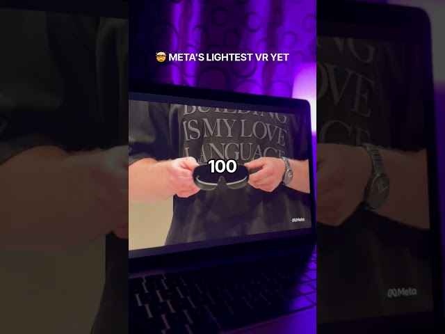 🤯 META'S LIGHTEST VR YET - Meta VR Glasses