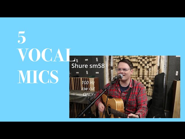 Vocal mic comparison - 5 different microphones for live solo singer songwriter video sessions