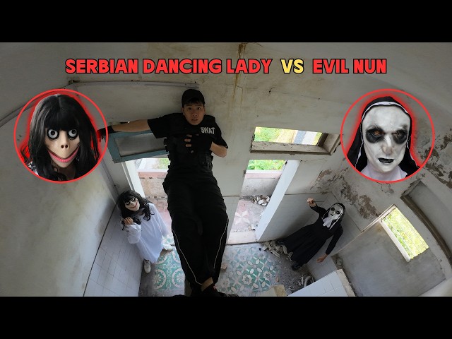 SERBIAN DANCING LADY & EVIL NUN VS POLICE ESCAPE 17.0 | HORROR POV | HORROR STORY