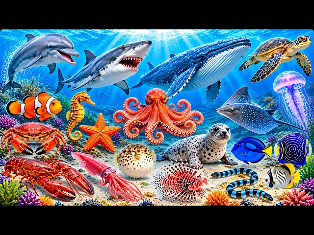 Sea Animals for Kids | Learn Ocean Animals Names | Sea Animals for Kids