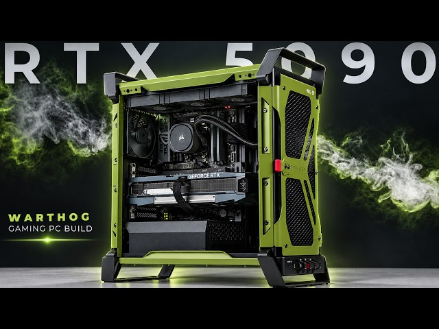 Building the Most Extreme RTX 5090 Blacked-Out PC | Corsair Warthog Build