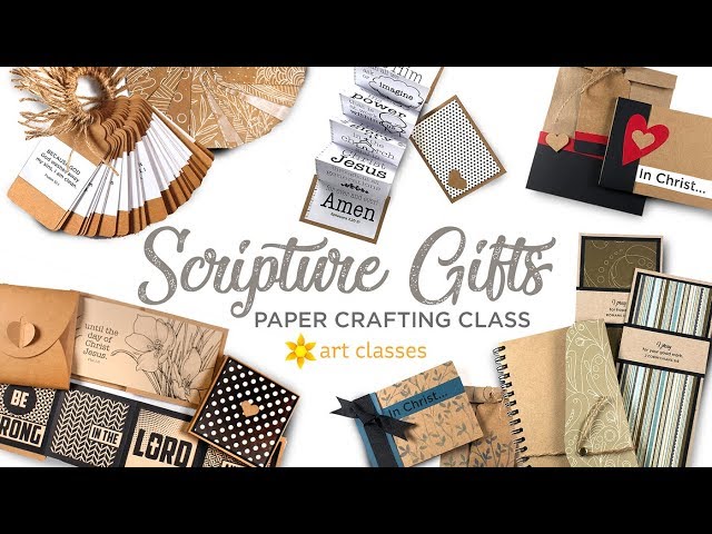 Scripture Gifts Papercrafting Class...Bible-themed handmade books!