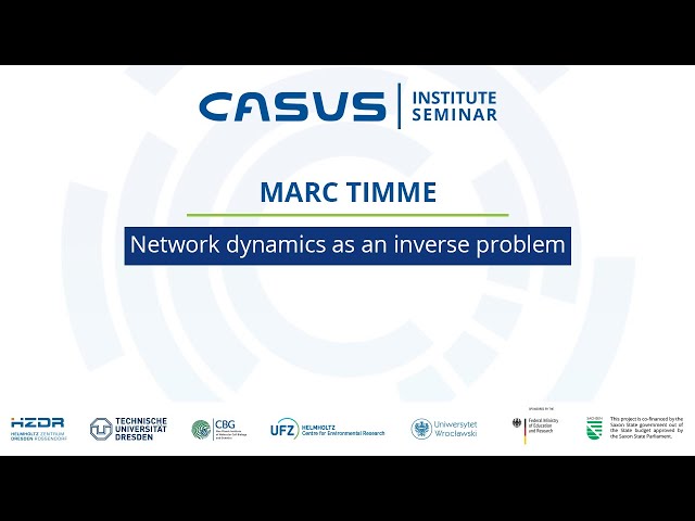 Institute Seminar | Marc Timme | 2022-10-04 | 1/2 Presentation