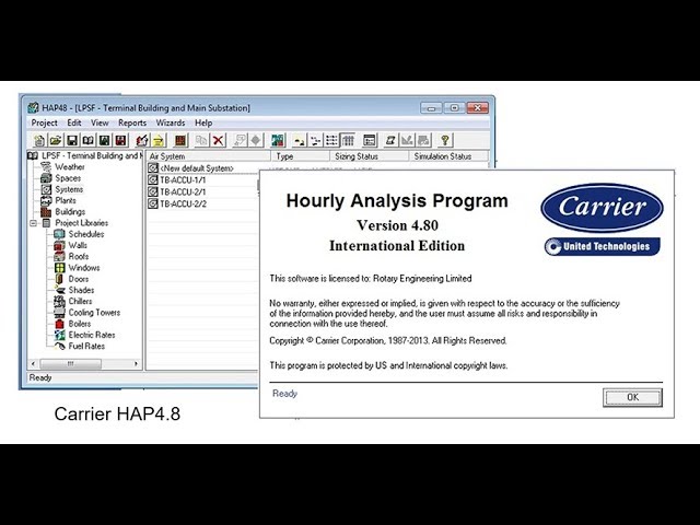 hap software heat load calculation with example, cooling load calculation using hap software