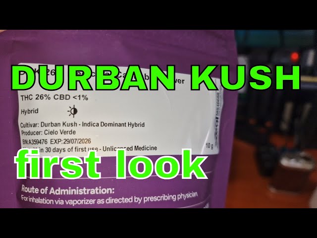 Durban Kush | Cielo Verde, 4C Labs & Xeal Pharma | 26% | 8.50/g