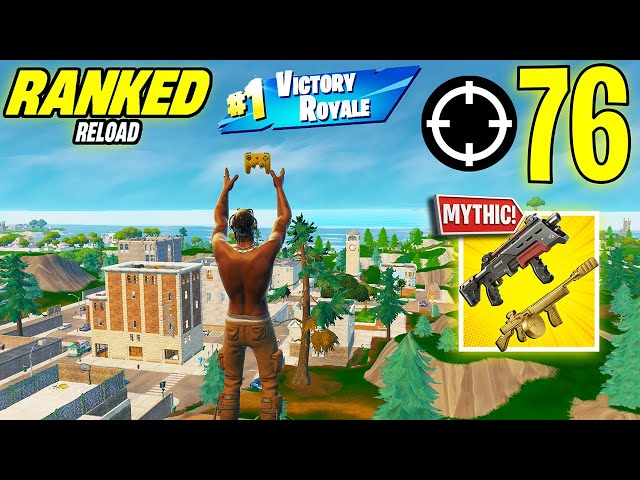 76 Elimination Solo Vs Squad "Ranked RELOAD” Gameplay Wins (Fortnite Chapter 6 PS4 Controller)