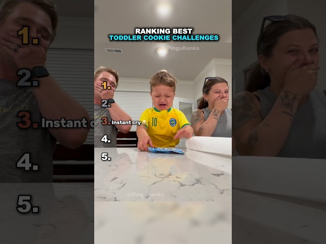Ranking The Best Toddler Cookie Challenges🍪😂