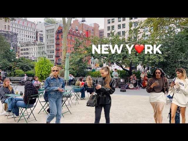 [4K]🇺🇸NYC Walk🗽A Beautiful FALL Day in New York City 🎃🍂 Lively Friday Vibes in Manhattan | Sept 2026