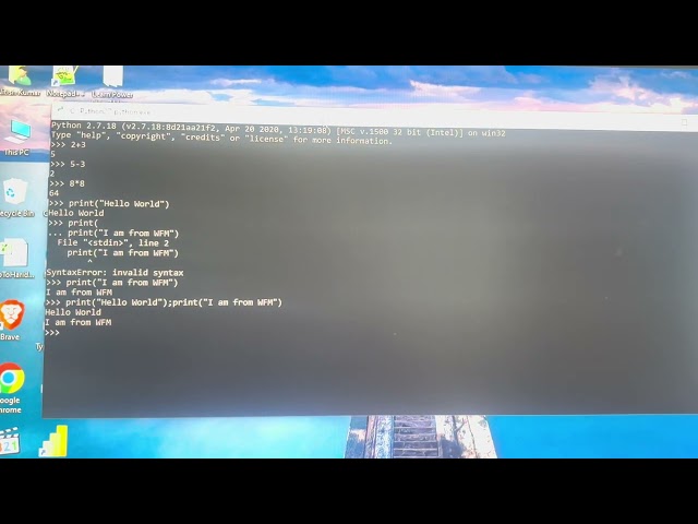Python Basics Episode 2 Print Function #AI#wfm #Python#PythonTutorial#print function #WFMDataSchool