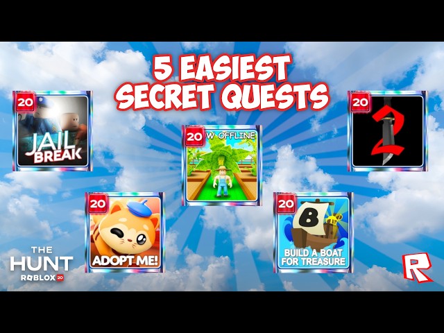 How to Complete 5 EASIEST SECRET QUESTS in The Hunt: Roblox 20