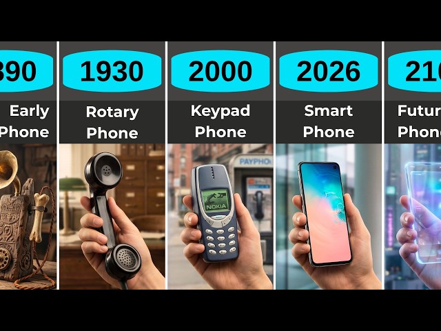 Evolution of Phones: From 1861 to 2250