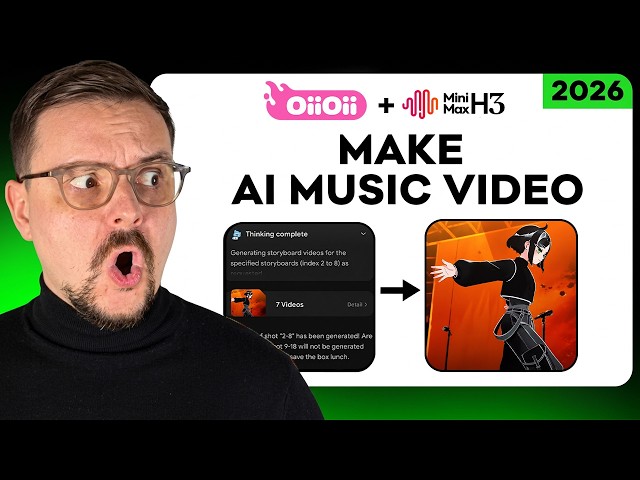 OiiOii AI Tutorial (2026) - AI Agents Built My Character’s Story Into a Music Video