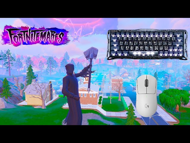 *NEW* FORTNITEMARES BATTLE  ROYALE 🏆GravaStar V60 Pro ASMR😴Satisfying Keyboard Fortnite 900 FPS 4K
